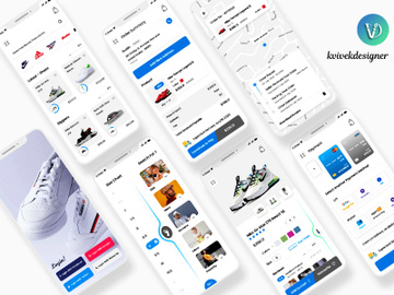 Footwear Online Shopping Mobile App UI Kit preview picture