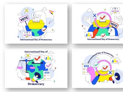 10 International Day of Democracy Illustration