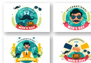 12 International Men's Day Illustration