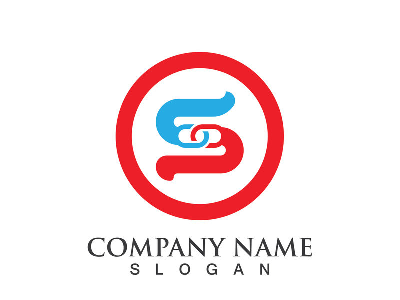 Business corporate S letter logo design vector