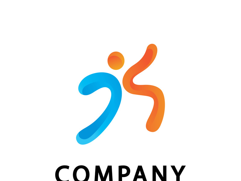 Healthy life People Logo template. Vector illustration.