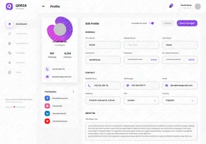 Templat Dasbor Portal Pekerjaan UI