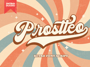 Prostteo - Bold Script Font preview picture