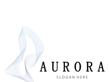 aurora logo design icon illustration vector template preview picture