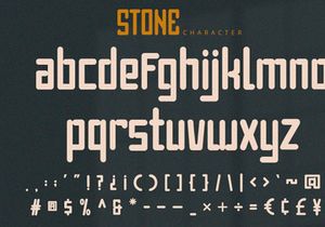 Stone - Condensed Font