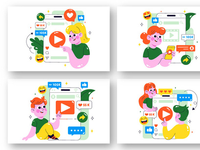 10 Short Video and Reels Illustration