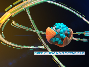 Cinema 4D R23 Nodes Scene [Free] preview picture