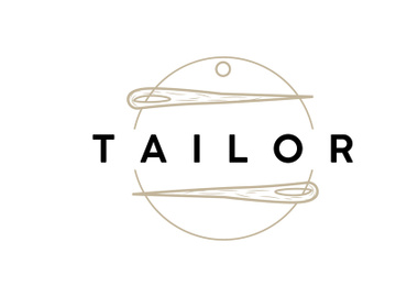 Tailor Logo, Needle and Thread Vector preview picture