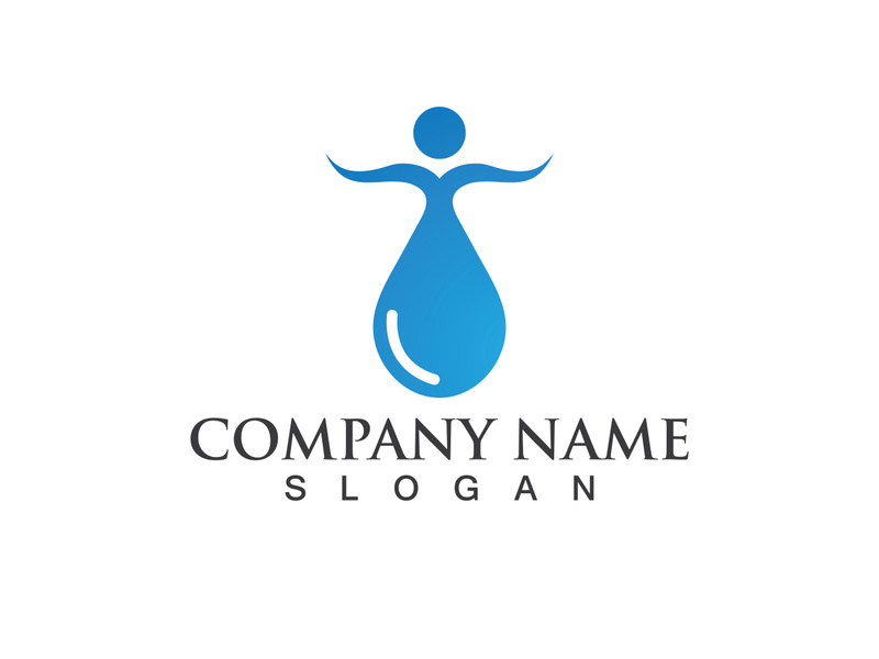 Water drop Logo Template vector