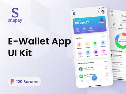 Free Digital Wallet App UI Kit