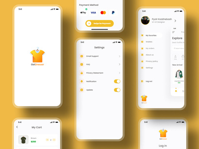 E-Commerce Shop Mobile App UI Kit - Figma UI Kit - GetDresser