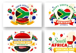 12 Heritage Day South Africa Illustration