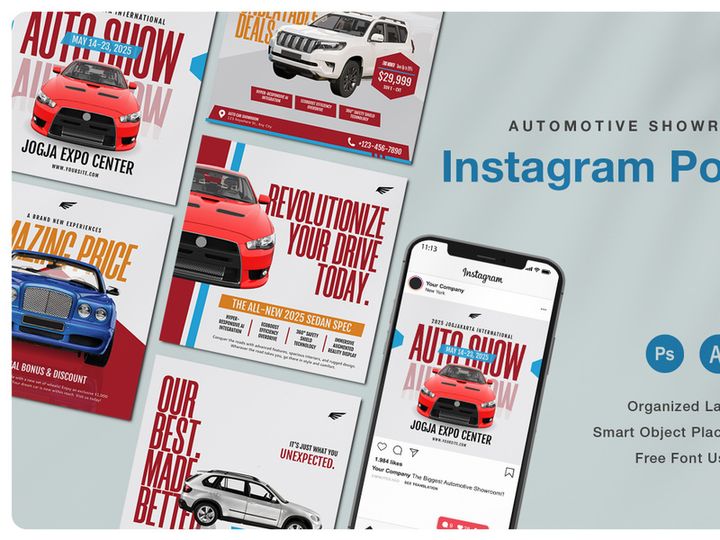 Automotive Showroom Instagram Post