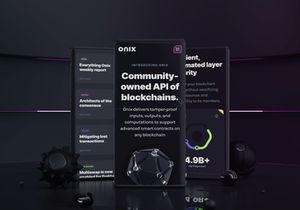 Onix Blockchain Landing Page UI Design Kit