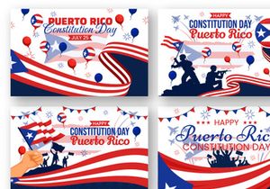 12 Puerto Rico Constitution Day Illustration