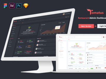 Tomatus-Restaurant Admin Dashboard UI Kit preview picture