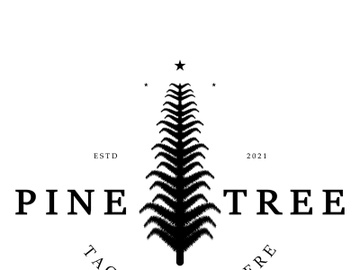 simple pine or fir tree logo,evergreen.for pine forest,adventurers,camping,nature,badges and business.vector preview picture