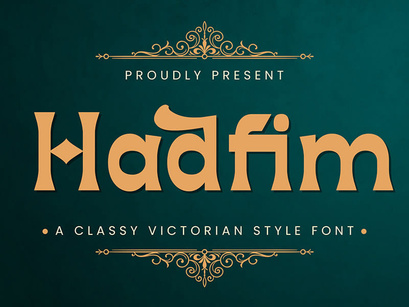 Hadfim - Victorian Decorative Font