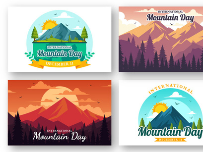 11 International Mountain Day Illustration