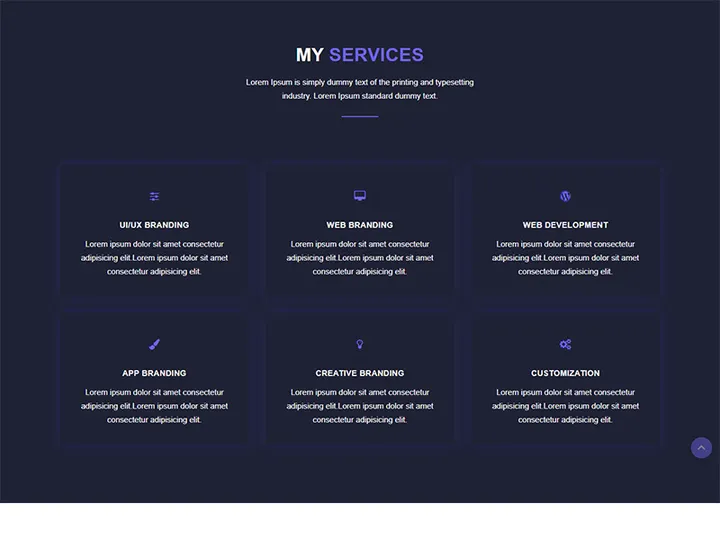 Service Website HTML5 Template Design