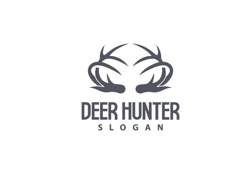 Deer Logo Deer Hunter Vector Forest Animal Design