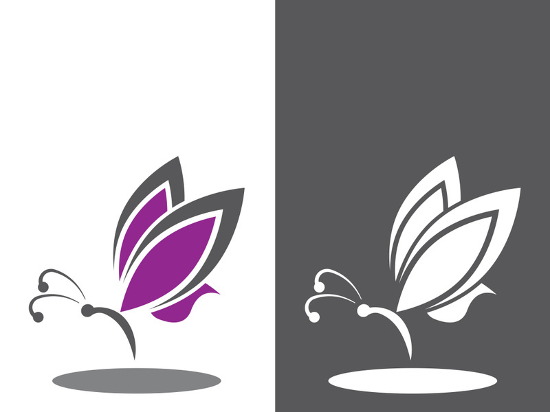 Butterfly logo icon vector design illustration