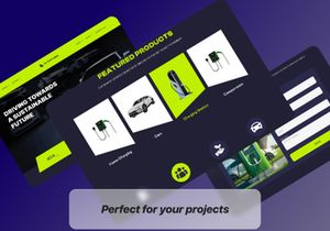 EV World- EV Company Website UI Kit