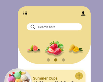 Ice Cream Shop UI Design preview picture