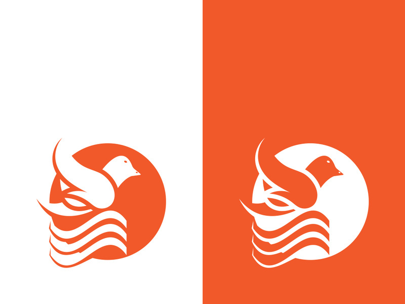 Dove bird logo vector design illustration