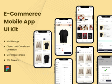 Clothes Shopping App Concept UI kit preview picture