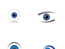Eye logo with modern concept.