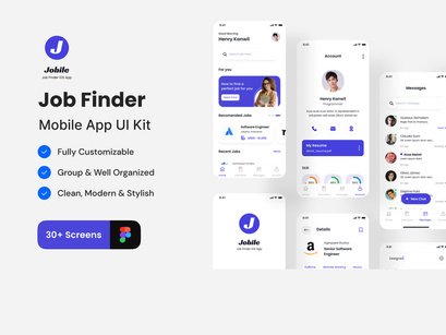 Jobile - Job Finder App Ui Kit