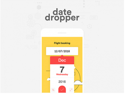 Datedropper – jQuery plugin