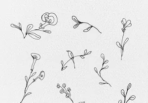 Free Floral Lines Cliparts