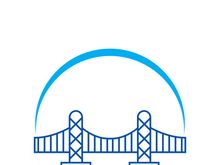Bridge logo icon design and business symbol template