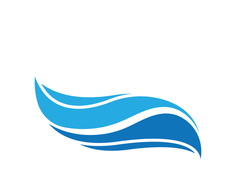 Wave beach vector illustration design logo