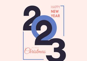 ChristmasHappy new year 2023 christmas, text and typography design