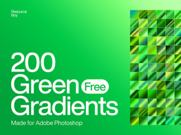 200 Free Green Photoshop Gradients preview picture