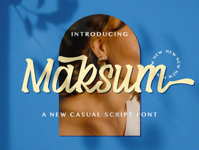 Maksum - Handwritten Font