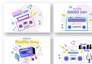 11 World Radio Day Illustration