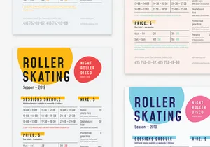 Roller Schedule Poster