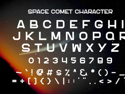 Space Comet - Modern Font