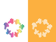 Sound waves vector illustration design template