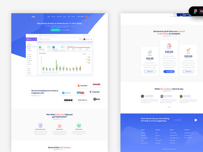 Invoice Landing Page Template