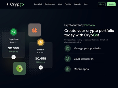 Crypgo Nextjs Tailwind Landing Page