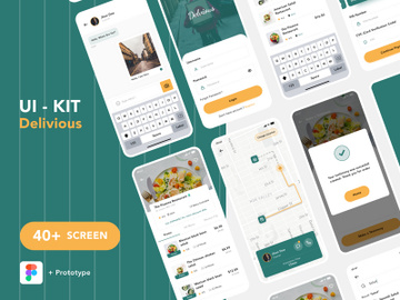 Delivious - Food Delivery UI-Kit preview picture