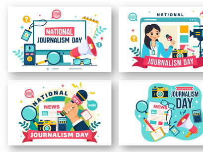 12 National Journalism Day Illustration