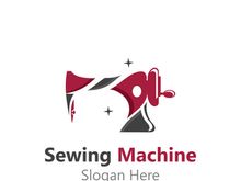 Sewing Machine Logo design concept, Tailor Sewing vector, Fashion Simple Design Template