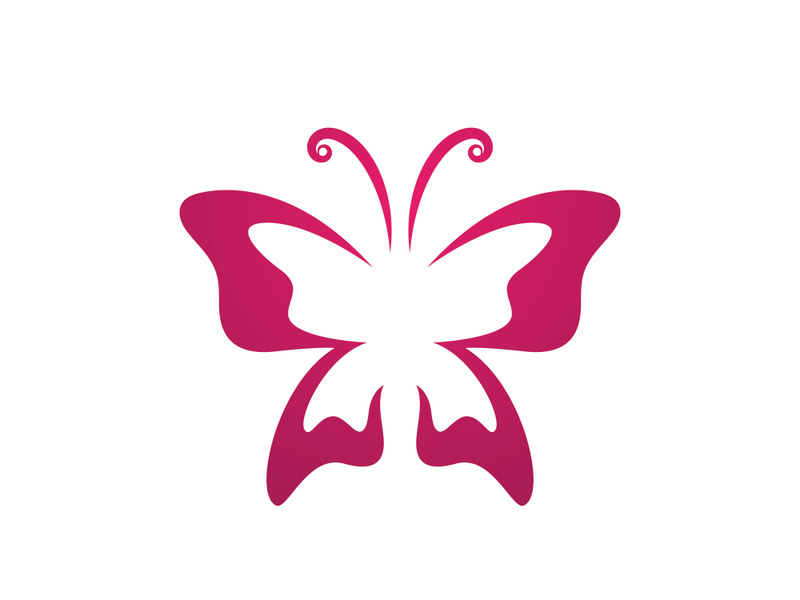 Beauty Butterfly Logo vector template