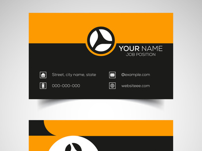 10 Double-sided creative and modern business card template. Vector illustration
